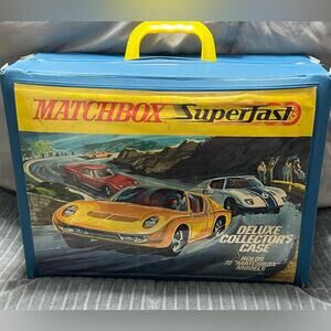 Huge Lot 53 PC Cars Matchbox Hot Wheels Corgi Vintage 70s - Early 2000s W/ CASE